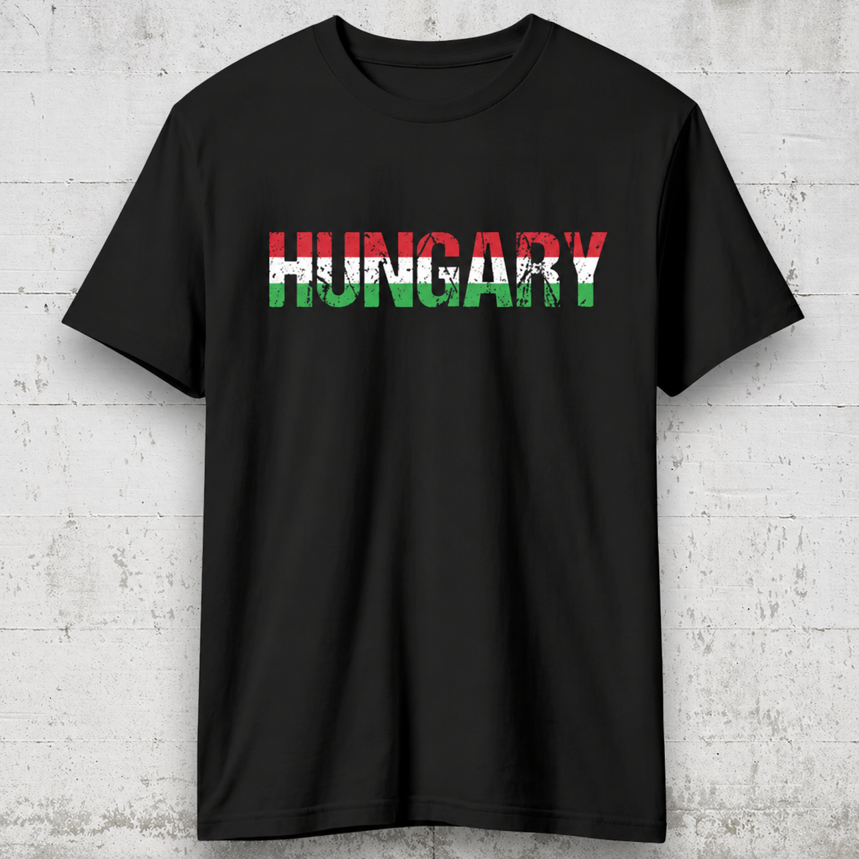 Hungary feliratos póló trikolór színben